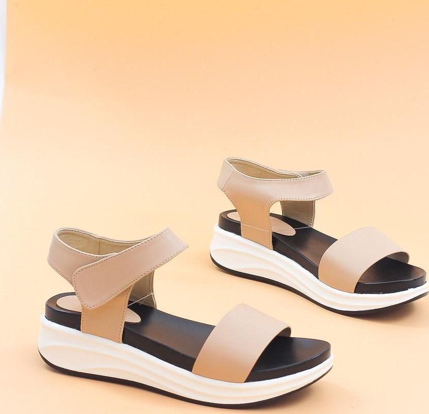 Giày Sandal Đế Xuồng Quai Dán 3cm Pixie 4162