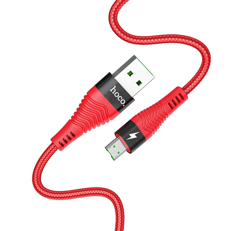 Cáp Sạc Nhanh 4A Hoco U53 Micro USB - Giao Màu Ngẫu Nhiên - Hàng Nhập Khẩu