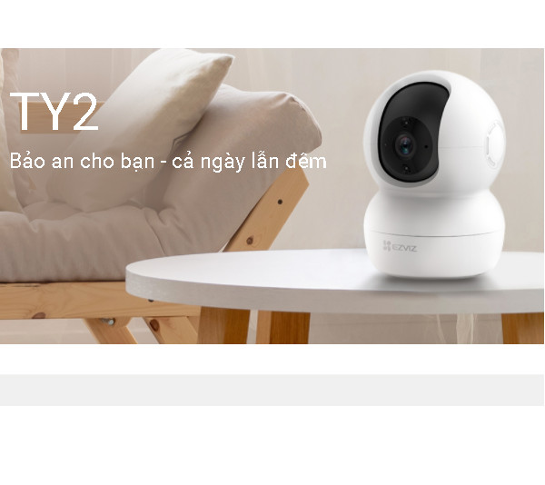 Camera IP Wifi Ezviz TY2 + Thẻ nhớ 64GB - Hàng Chính Hãng