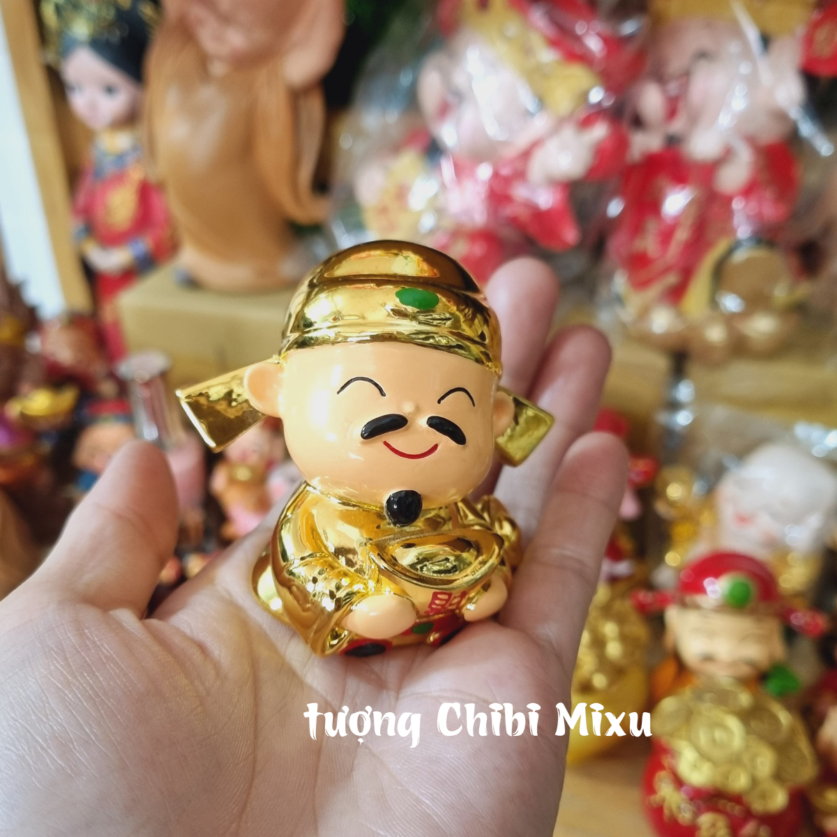 Tượng Thần Tài may mắn - mẫu xi cao cấp