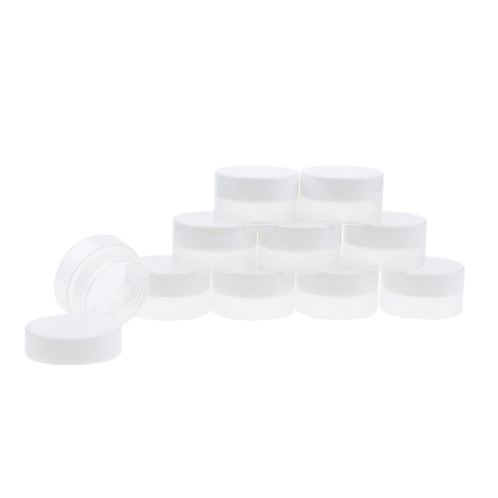 10Pcs Empty Round Makeup Jar Pot Travel Cream Cosmetic Container