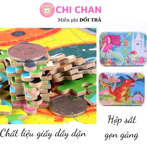 Đồ chơi xếp hình 120 miếng, đồ chơi giáo dục phát triển trí tuệ và khả năng tập trung cho bé