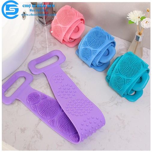 DÂY CHÀ LƯNG SILICONE TẨY TẾ BÀO CHẾT GIÚP LƯU THÔNG MÁU, DÂY TẮM CHÀ LƯNG 2 MẶT SILICONE ĐÀI LOAN