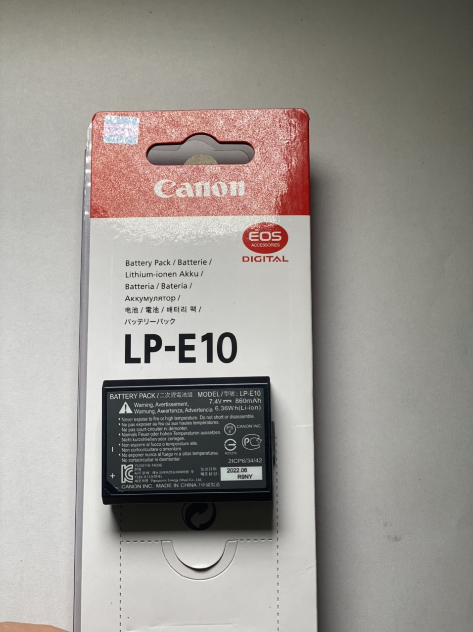 PIN THAY THẾ CHO PIN MÁY ẢNH CANON LP-E10