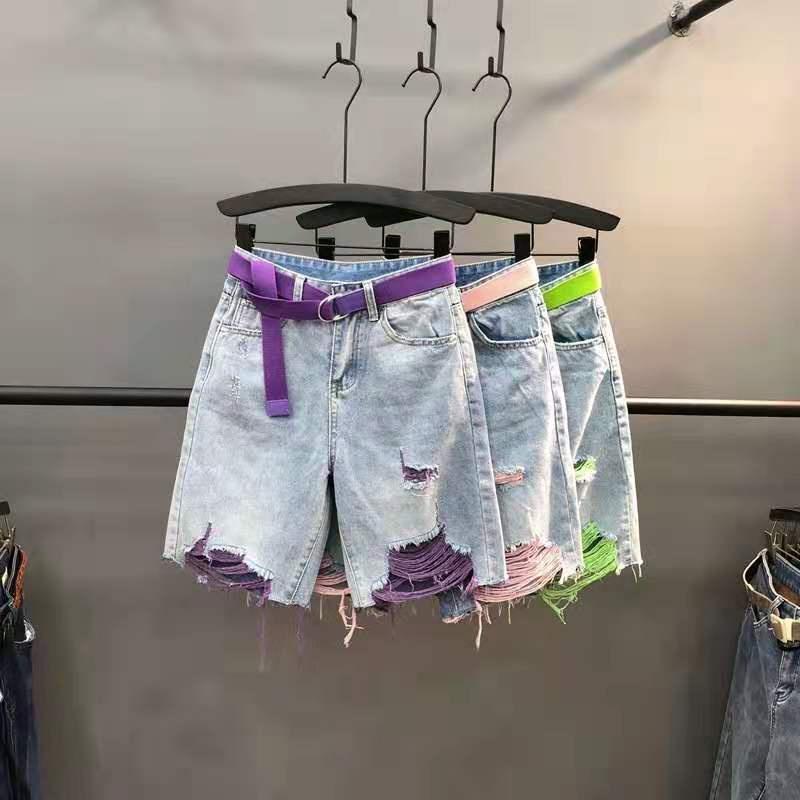 Quần Short Jean Nữ Màu Sắc Thời Trang