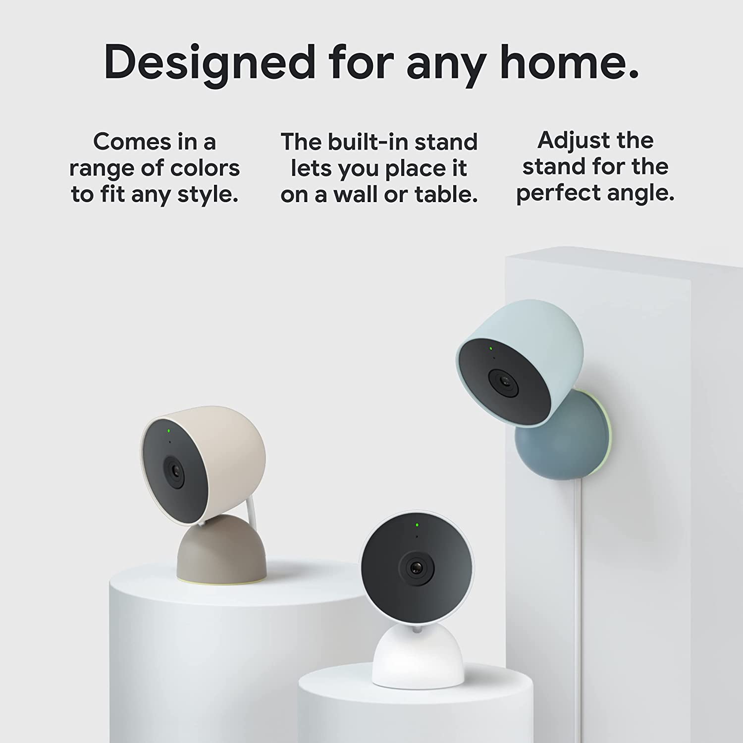 Google Nest Cam Indoor Wired Gen 2 Full HD 1080p HDR Đèn Hồng ngoại ban đêm - Hàng Nhập khẩu