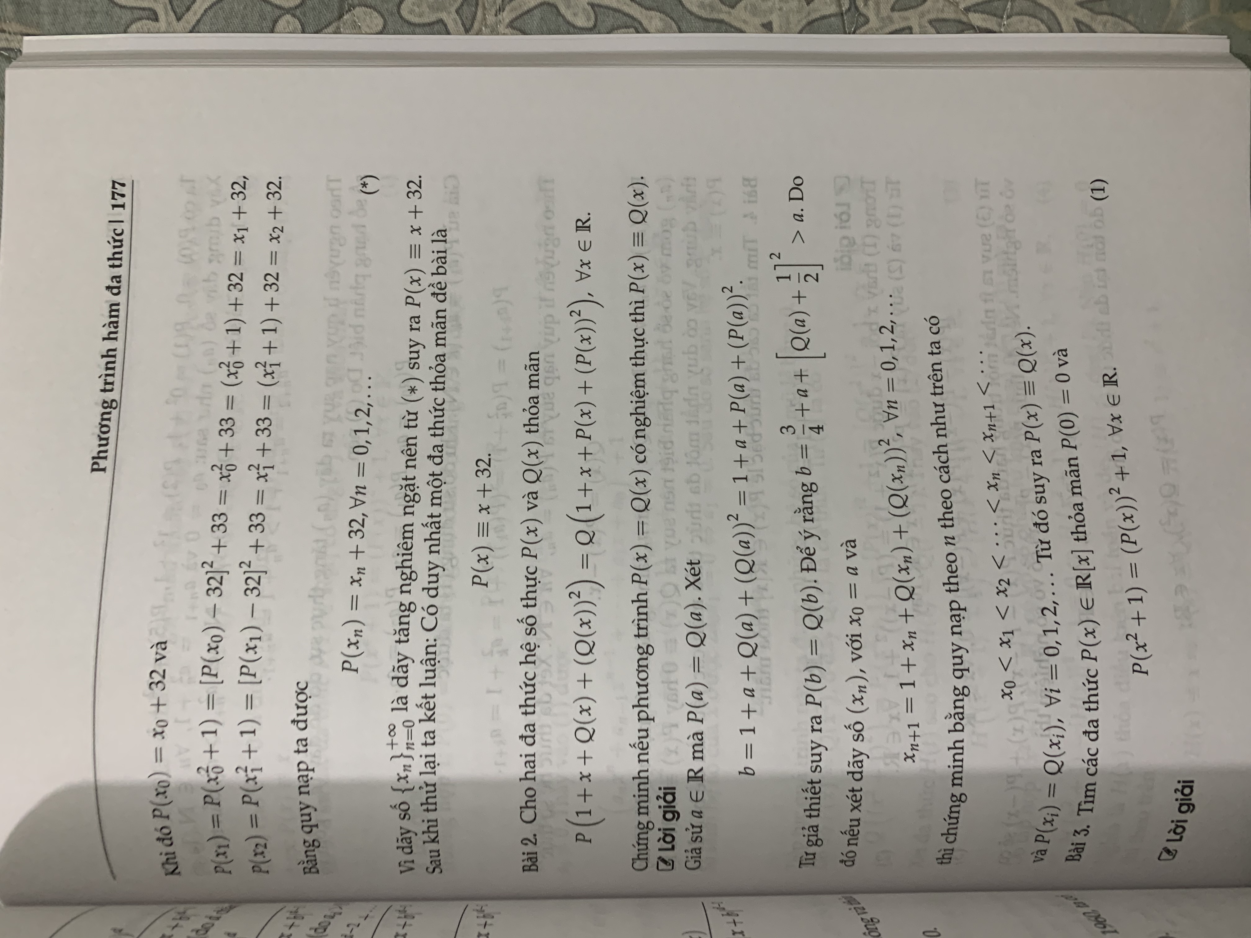 Phương trình hàm đa thức