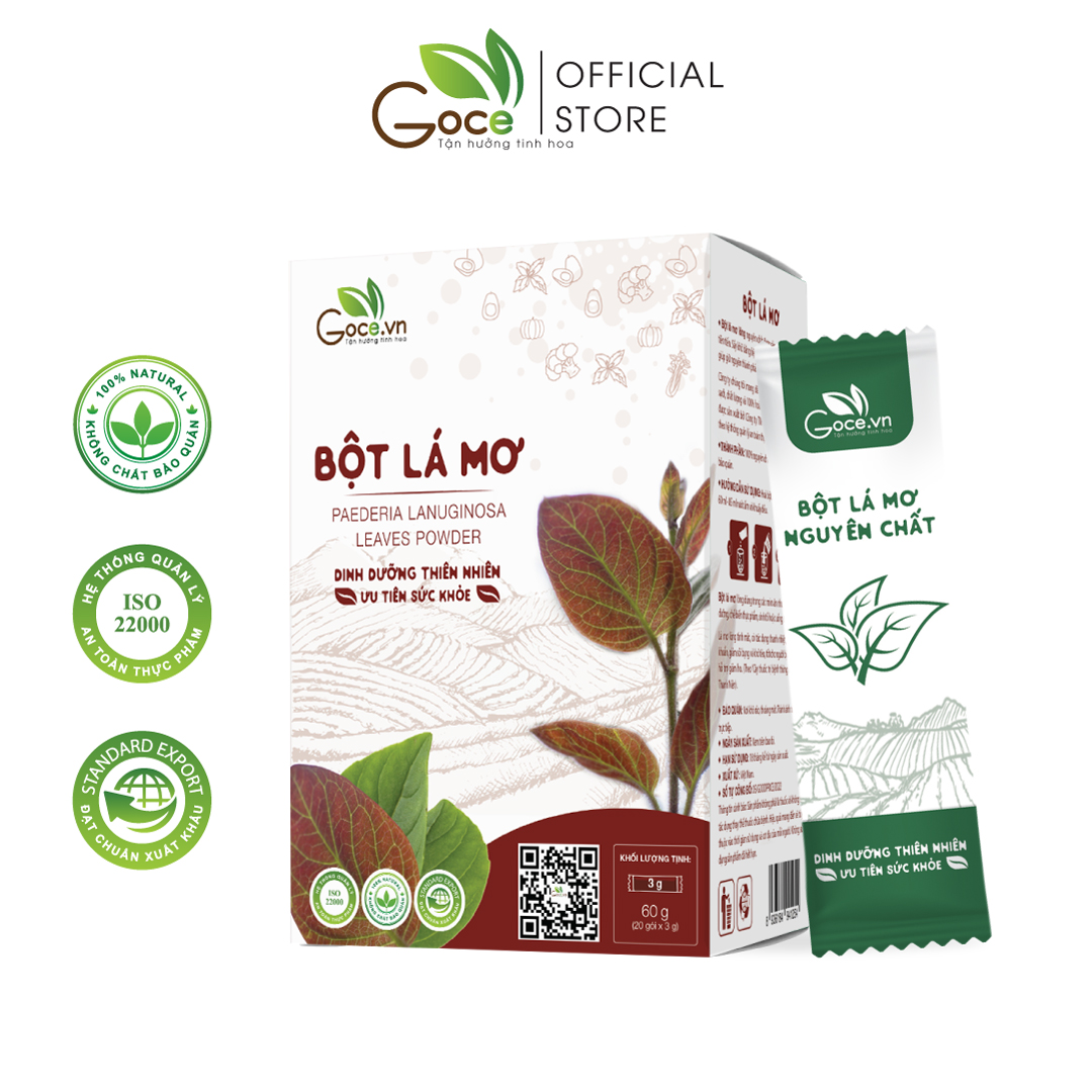 Bột lá mơ nguyên chất Goce - 60g (20 gói x 3g)