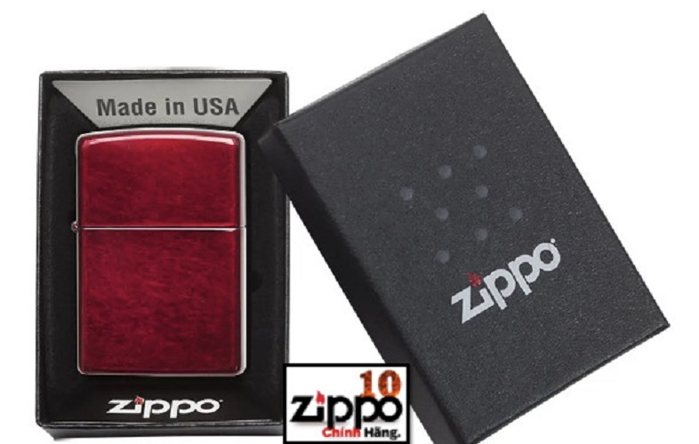 Bật Lửa Zippo 21063 Classic Candy Apple Red - Chính hãng 100%