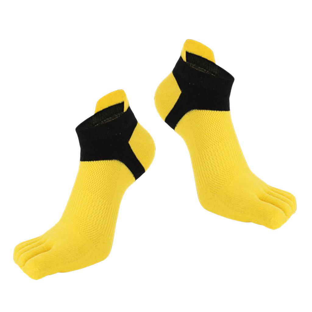 4pcs Soft Breathable Low Cut Toe Socks Sports Crew Boot Socks Casual Hosiery