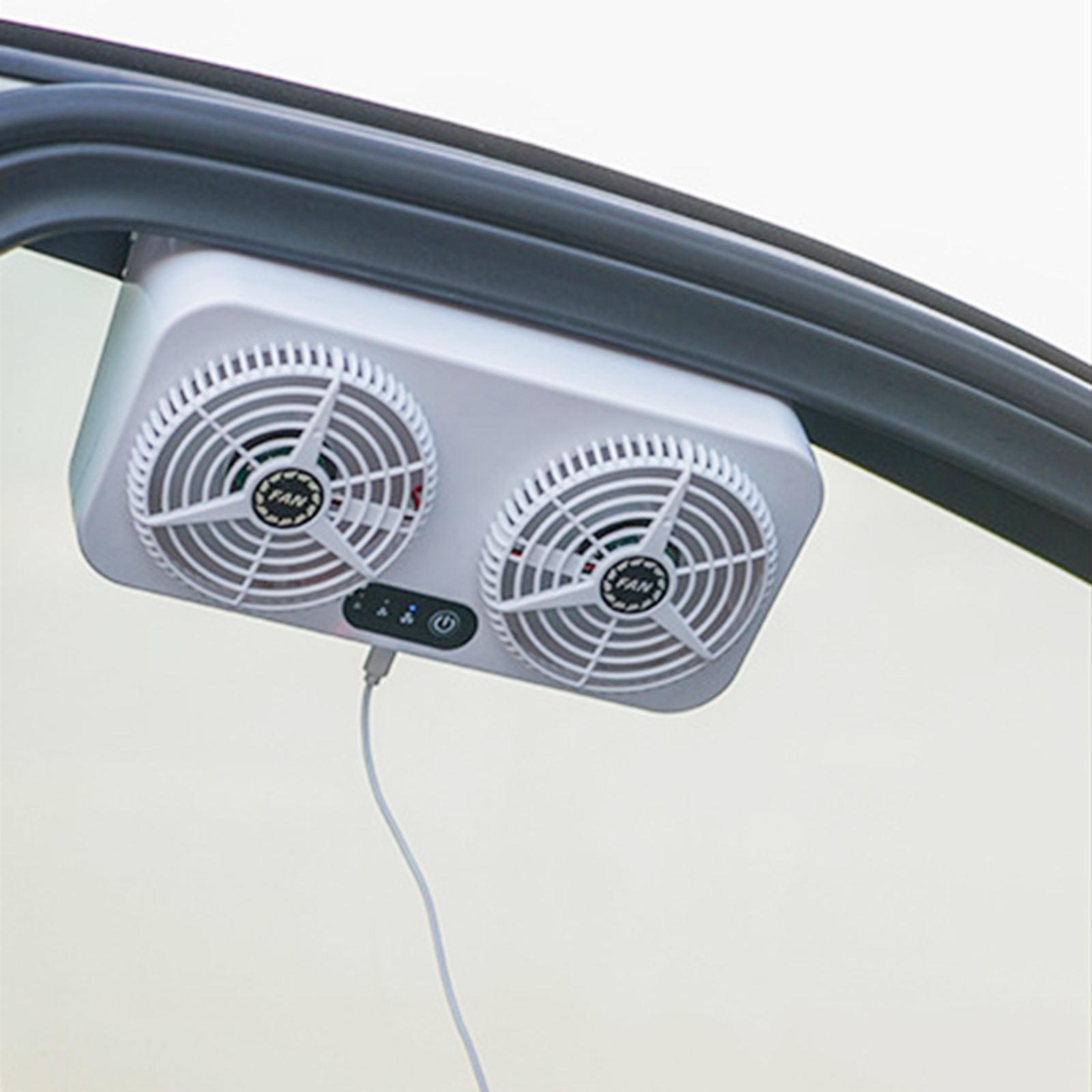 Car Exhaust Fan Car Radiator Cooler 3Gears Adjustable Car Ventilation Fan