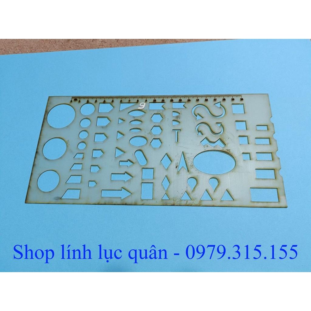 Thước chỉ huy tham mưu mẫu 9 (26x13cm)