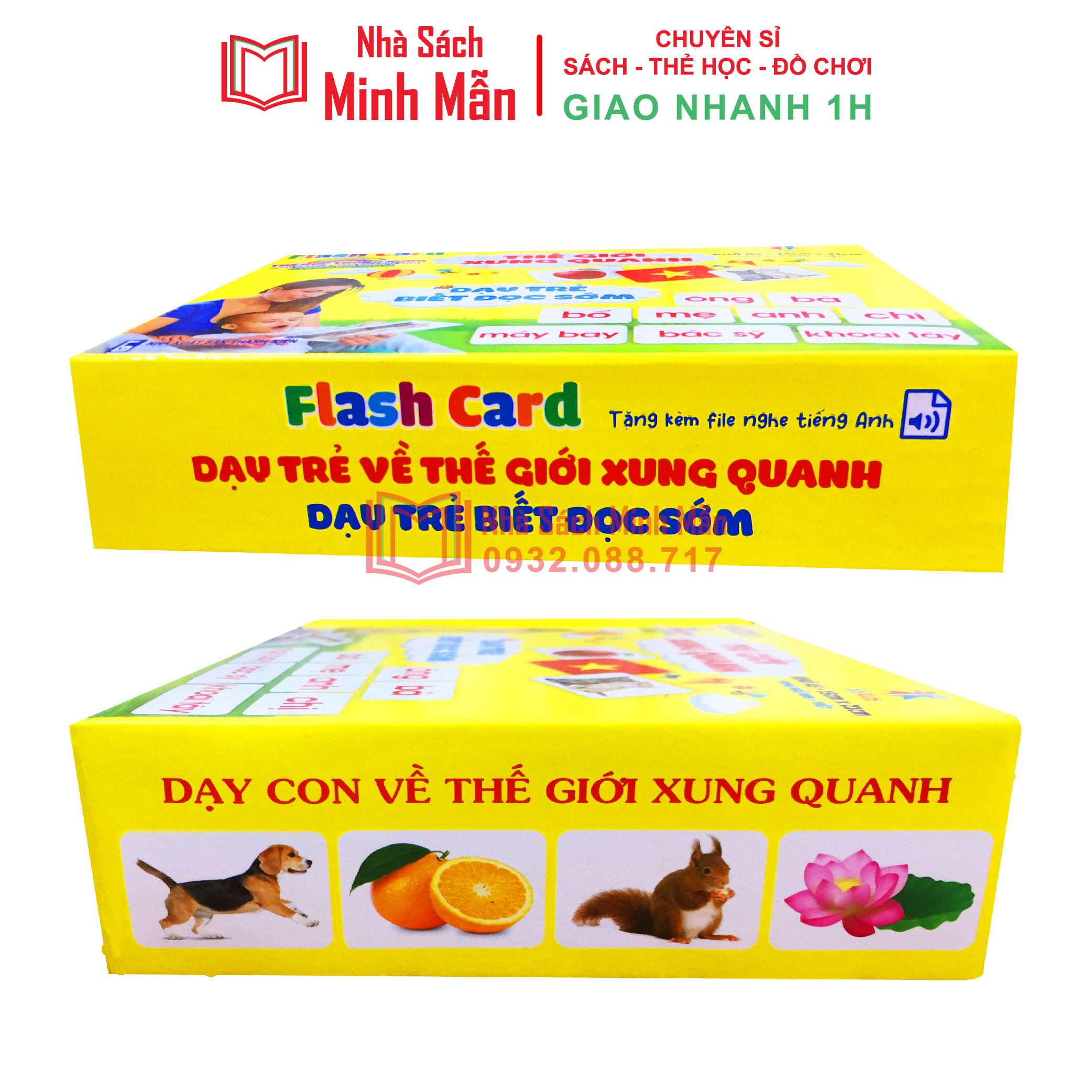 Bộ Thẻ Học Thông Minh 14 Chủ Đề loại To Song Ngữ Tiếng Anh Loại Chuẩn Glenn Doman Flashcard Cho Bé Từ 0-6 Tuổi