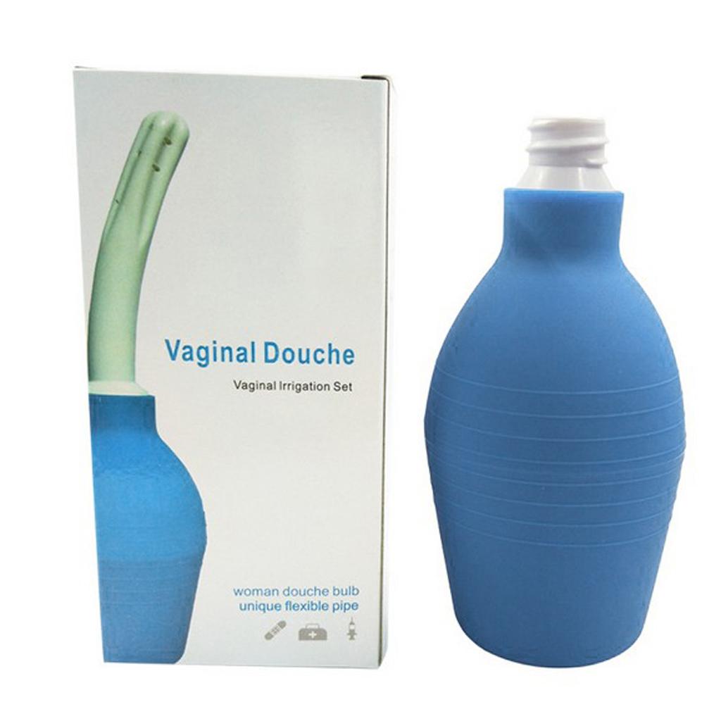 Mini Men Women Enema Bulb Clean Anal Silicone Douche with Nozzle Kit 220ml