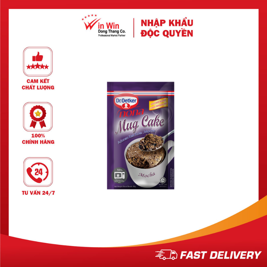 Bột Làm Bánh Mug Cake Mocha Dr. Oetker 50g - Date 31/03/2024