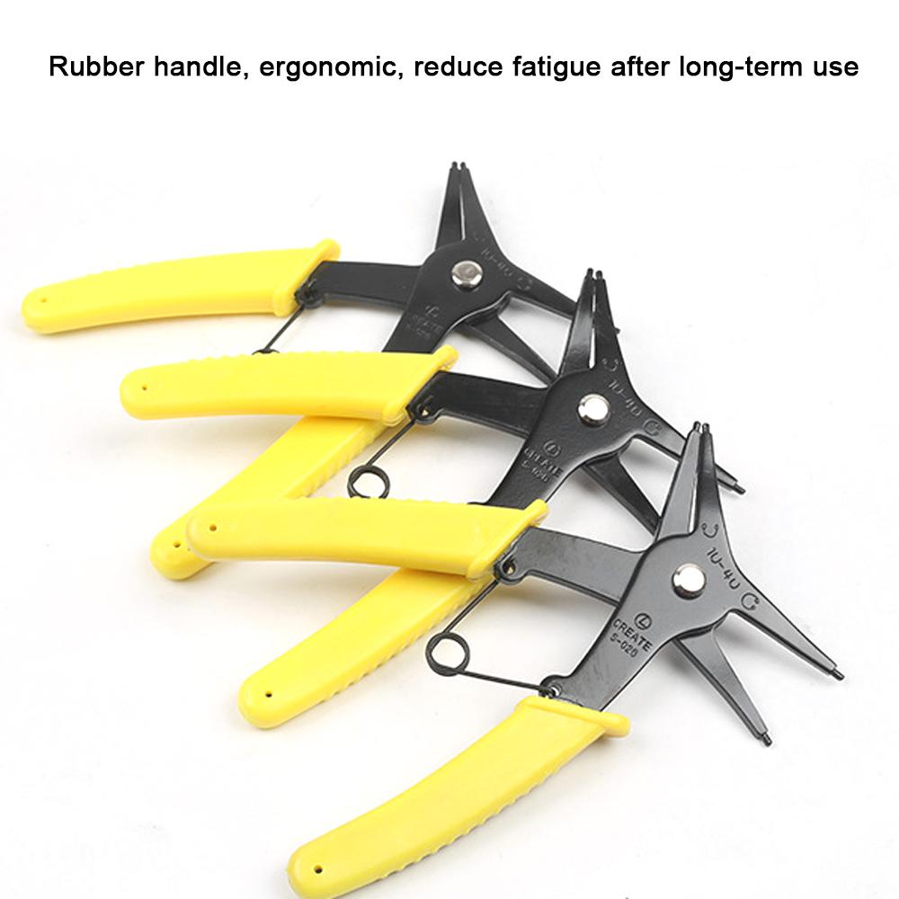 2 In 1 Circlip Pliers Internal External Dual-use Retaining Snapring Plier Multifunctional Circlip Pliers Hand Tool
