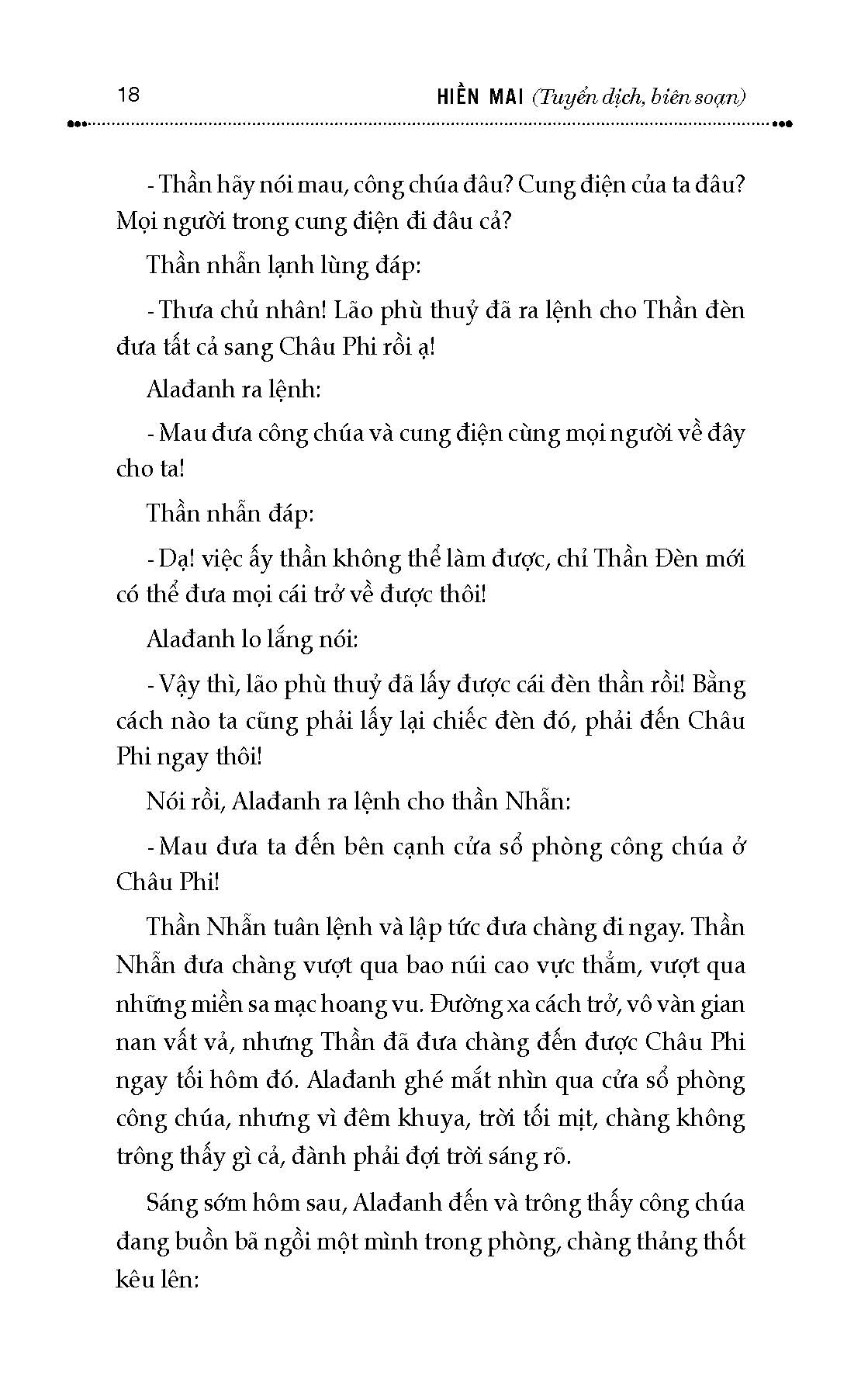 Truyện Cổ Tích Thế Giới Chọn Lọc - Quyển 3: Alađanh Và Cây Đèn Thần
