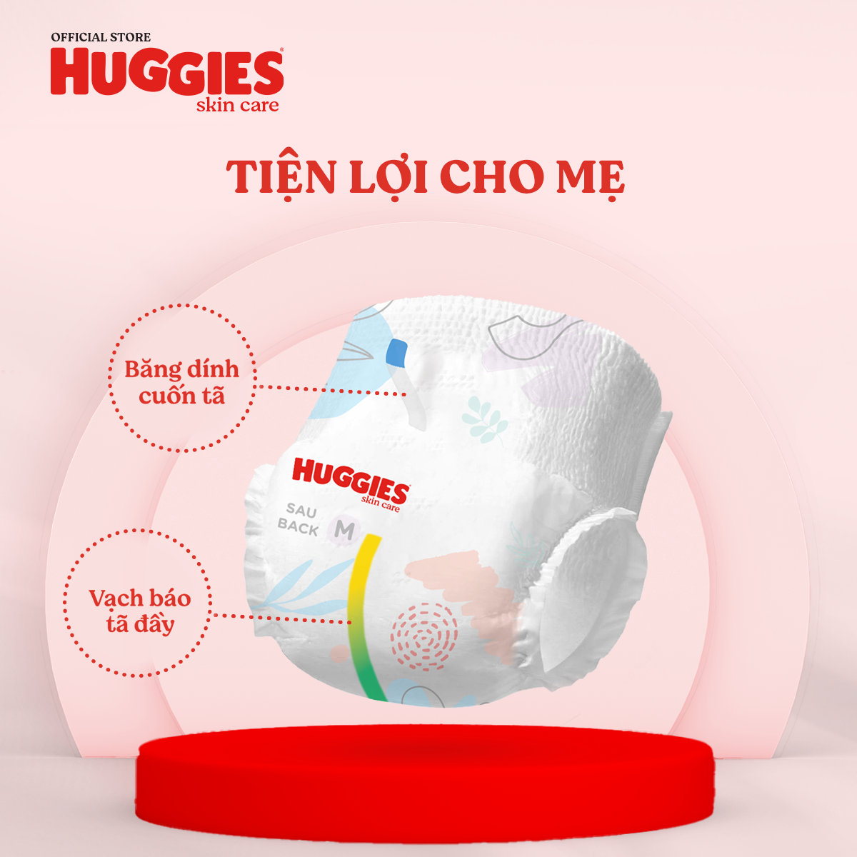 [Tặng 8M cho L96 hoặc 4M cho XL84/XXL76] Tã quần Huggies Skincare Mega Jumbo M106/L96+8/XL84+4/XXL76+4