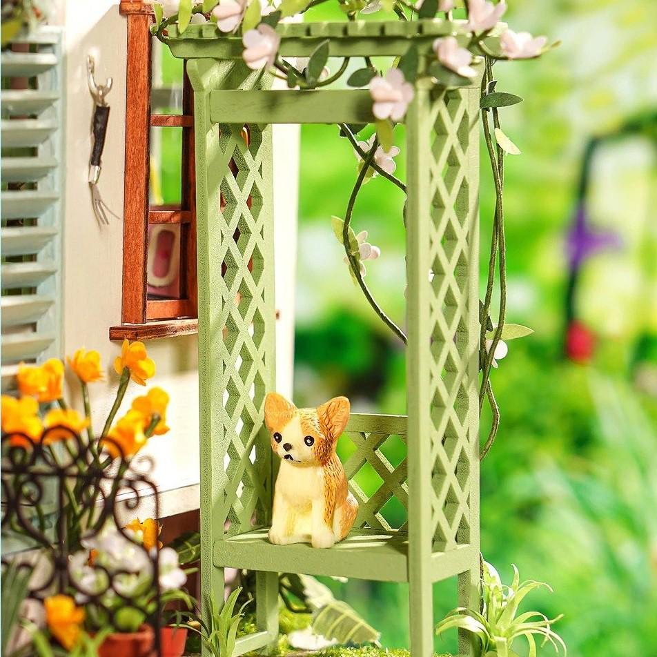 Mô hình nhà DIY Doll House Flower Sweets &amp; Teas DG146 Miniature