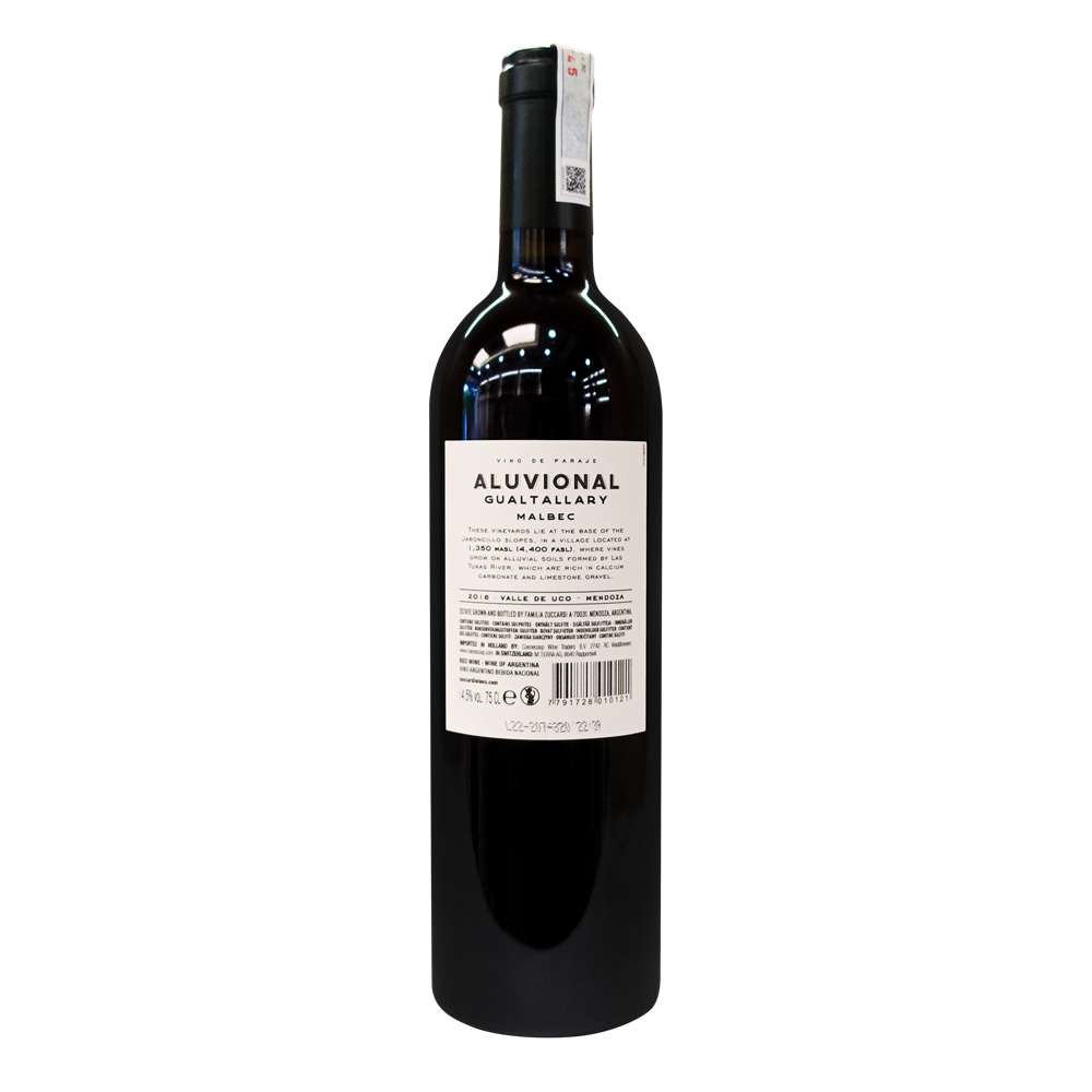 Rượu Vang Đỏ Zuccardi Aluvional Guatallary 750ml 14.5% - Argentina - Hàng Chính Hãng