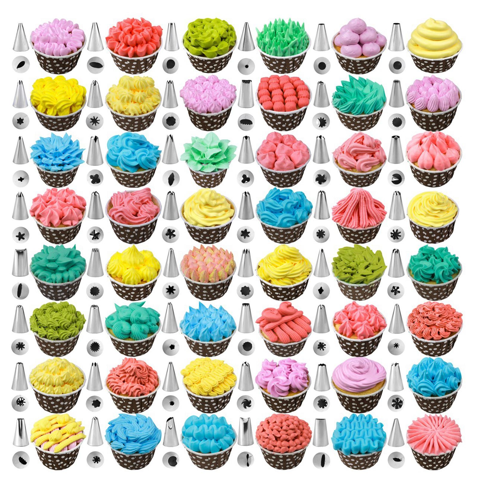 52pcs Cake Decorating Kit Cake Decoration Supplies Set Tool for Home Kitchen, Cake Decoration Equipment Supplies w/ Cake Turntable & Icing Spatula