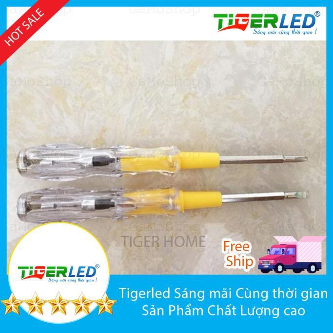 combo 8 Tua vít 2 đầu kiêm bút thử điện đa năng an toàn tiện lợi Tigerled vietnam