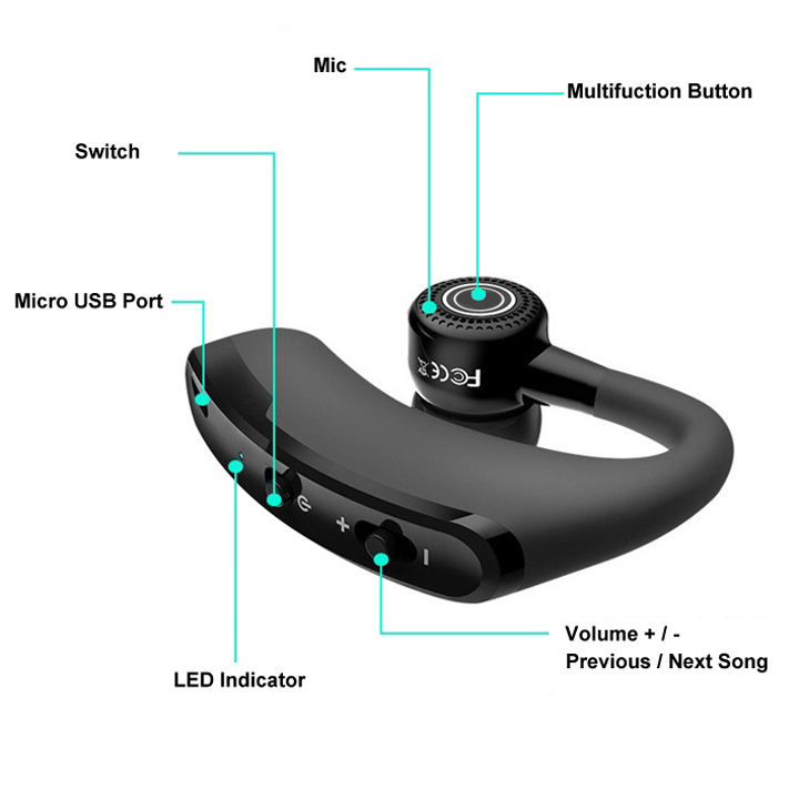 Tai nghe bluetooth V9 - Hàng nhập khẩu