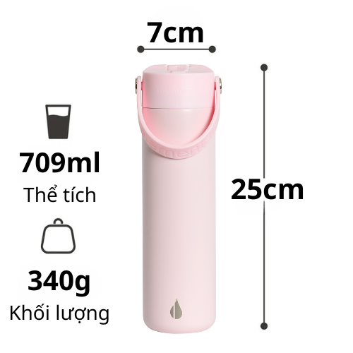 [Elemental chính hãng - Thương hiệu Mỹ] Bình giữ nhiệt Elemental Core 709ml, giữ nhiệt tốt, inox 304, an toàn sức khỏe 100