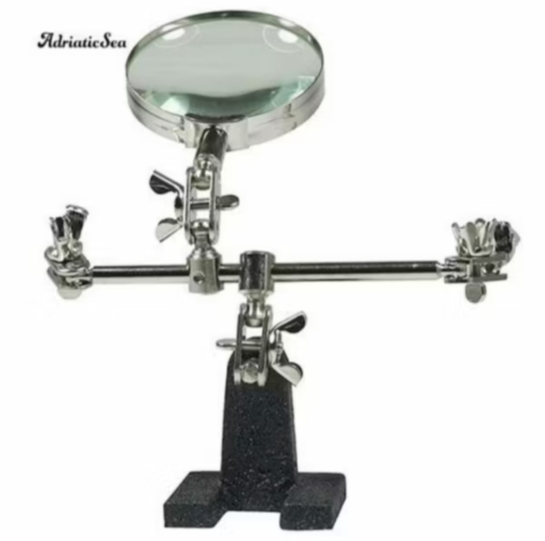 1 GIÁ KẸP HÀN LINH KIỆN ĐIỆN TỬ CÓ KÍNH LÚP CAO CẤP THUẬN TIỆN CHO MỌI NGƯỜI