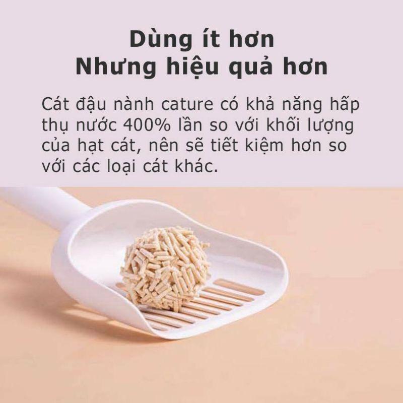 Cát đậu phụ Cature Natural Tofu 5.5L đổ được bồn cầu Dành cho mèo - thaivucattery