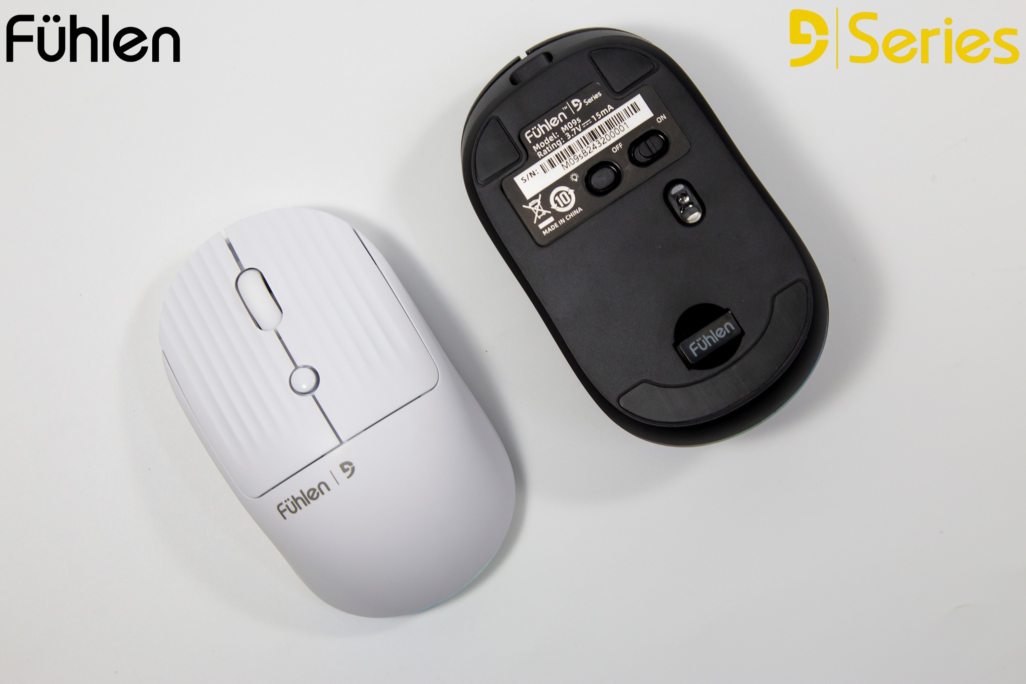 Chuột không dây Pin sạc led RGB Fuhlen M09s - Siêu bền, pin 600 mAh, Bh 2 năm- Hàng chính hãng