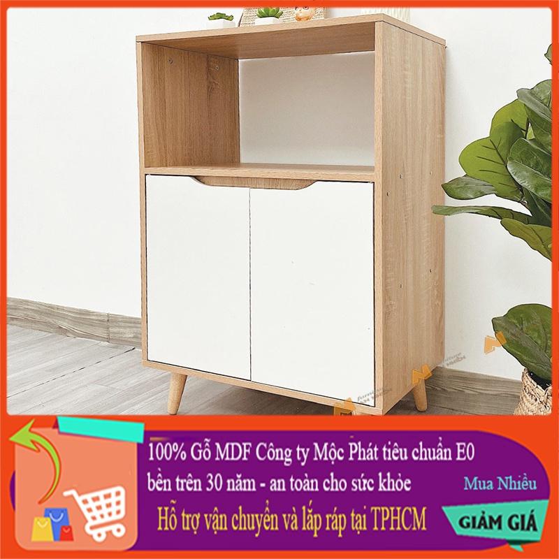 Made in VN-Tủ kệ lò vi sóng tủ đồ hiện đại tiết kiệm diện tích - gỗ mdf 17mm công ty Mộc Phát độ bền trên 30 năm AN024