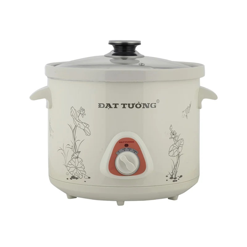 Nồi Tiềm Nấu Cháo Chậm Kho Cá Hầm Chưng Yến Đa Năng ĐẠT TƯỜNG DTSC-4.5S (4,5 lít) - Hàng Chính Hãng
