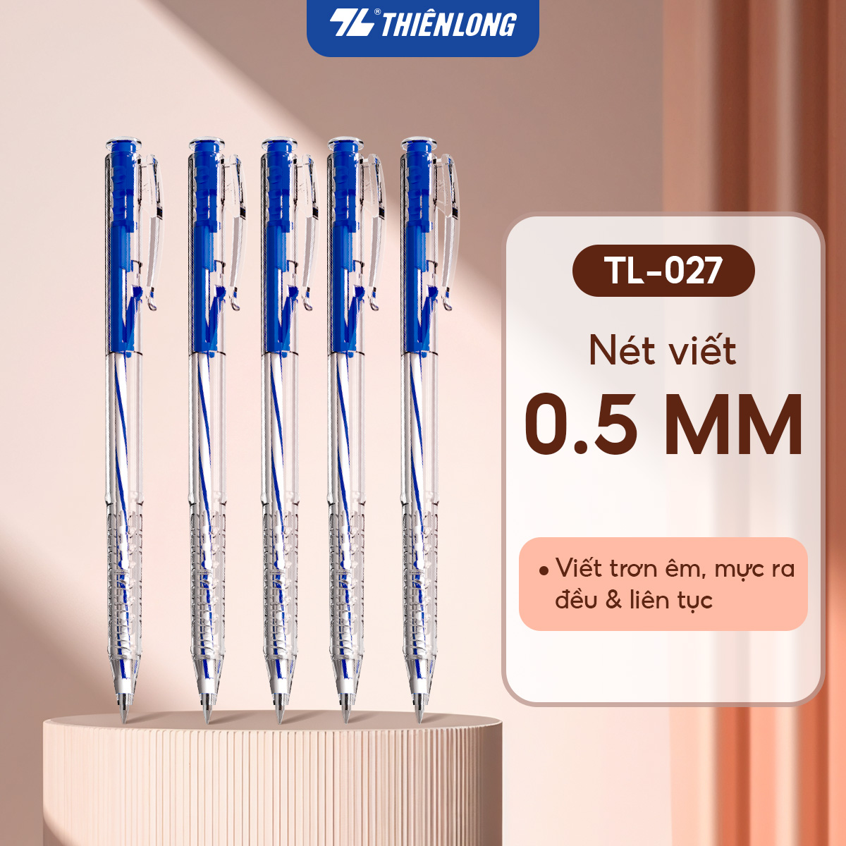 Combo bút bi học tập toàn diện Thiên Long