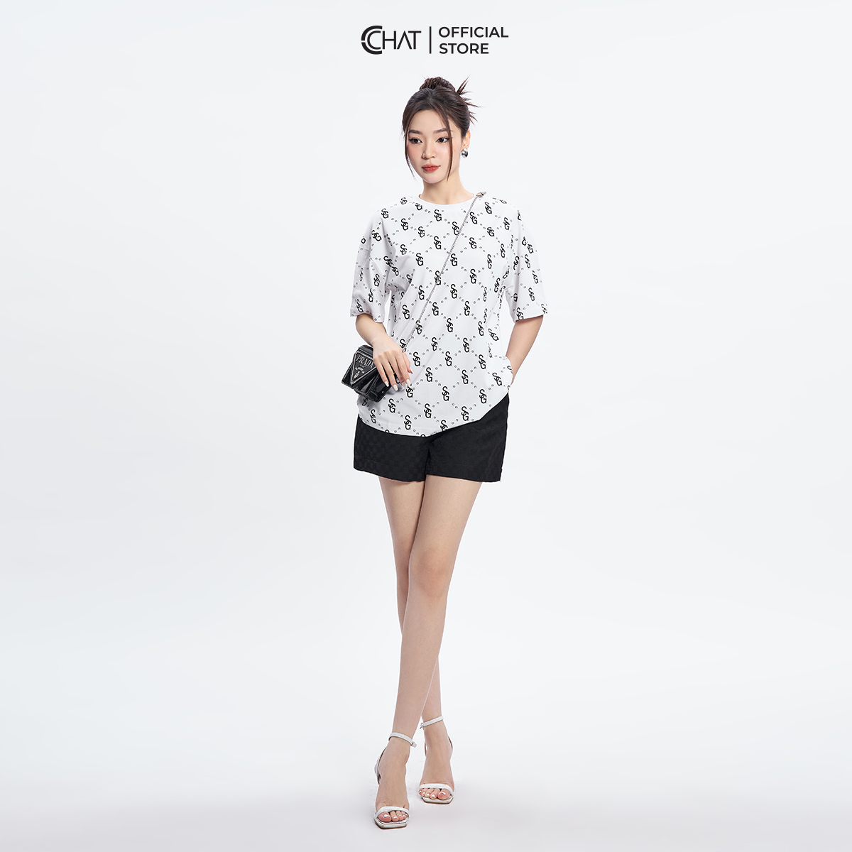Áo Thun  Freesize In Chữ HaNoi Saigon Chất Cotton Mềm Mịn 13TNY6001SH 13TNY6002SH