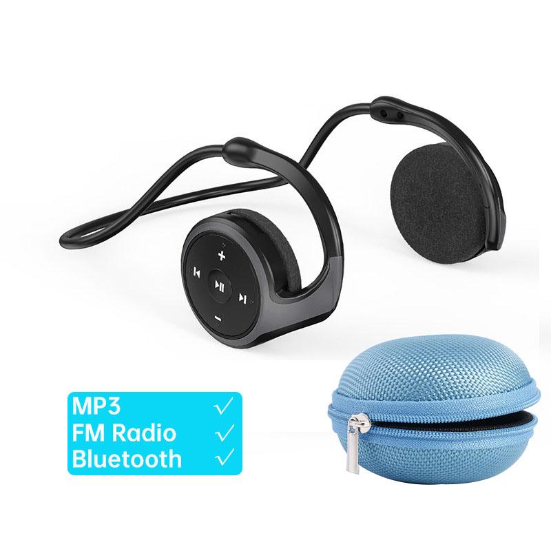 Arikasen Bluetooth Tai Nghe Không Dây Hỗ Trợ Thẻ TF FM Radio Mp3 Mở Tai HIFI Thể Thao Chống Thấm Nước Tai Nghe Có Mic