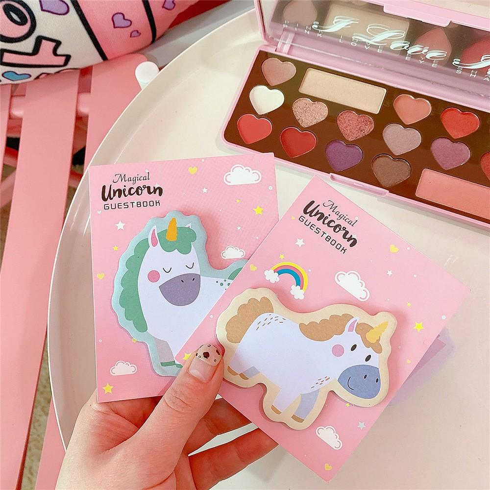 Giấy nhớ ghi chú, giấy note hình chú ngựa unicorn dễ thương