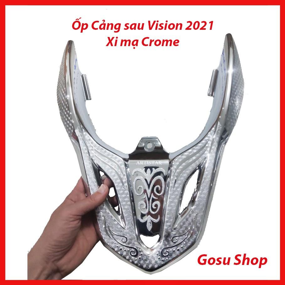 Ốp cảng sau Vision 2021 - 2023 cacbon, xi mạ Crome