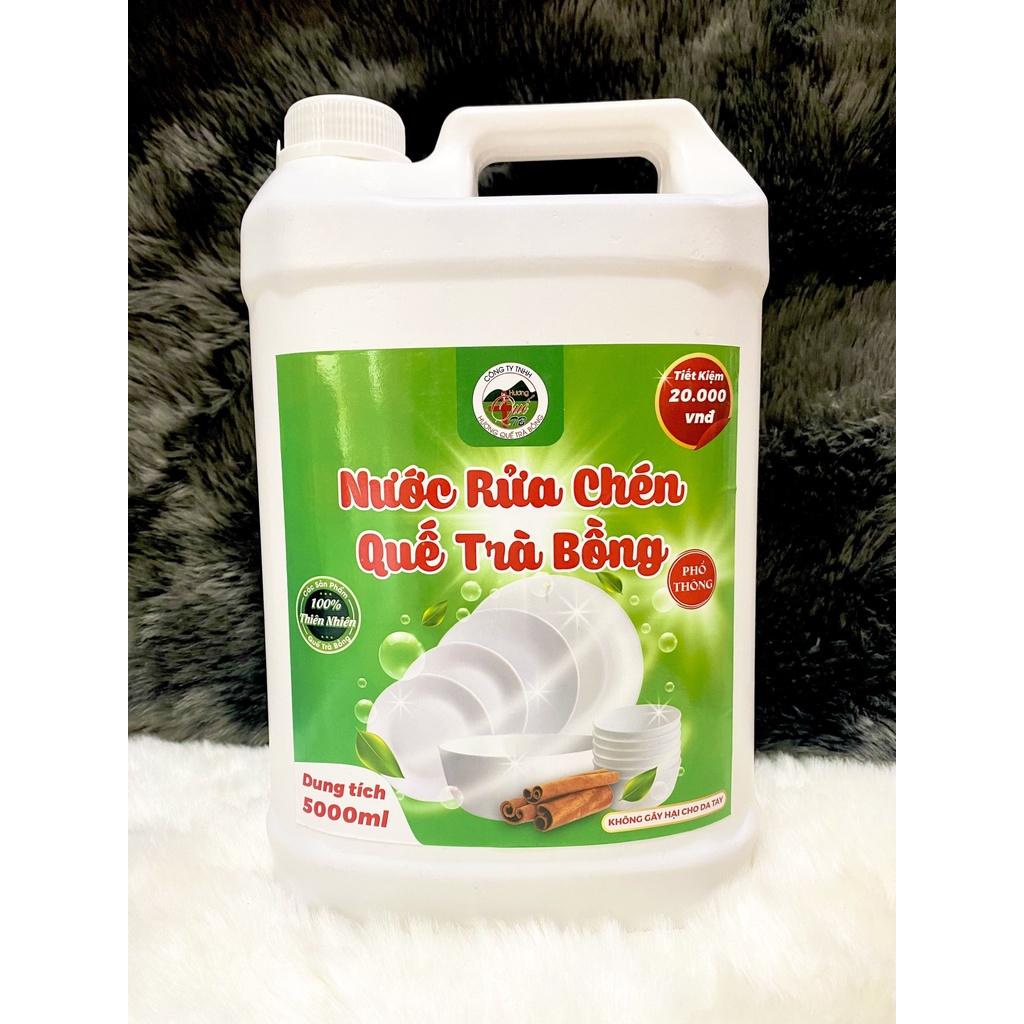 Rửa Chén Lá Quế Phổ Thông Đậm Đặc 5000ml