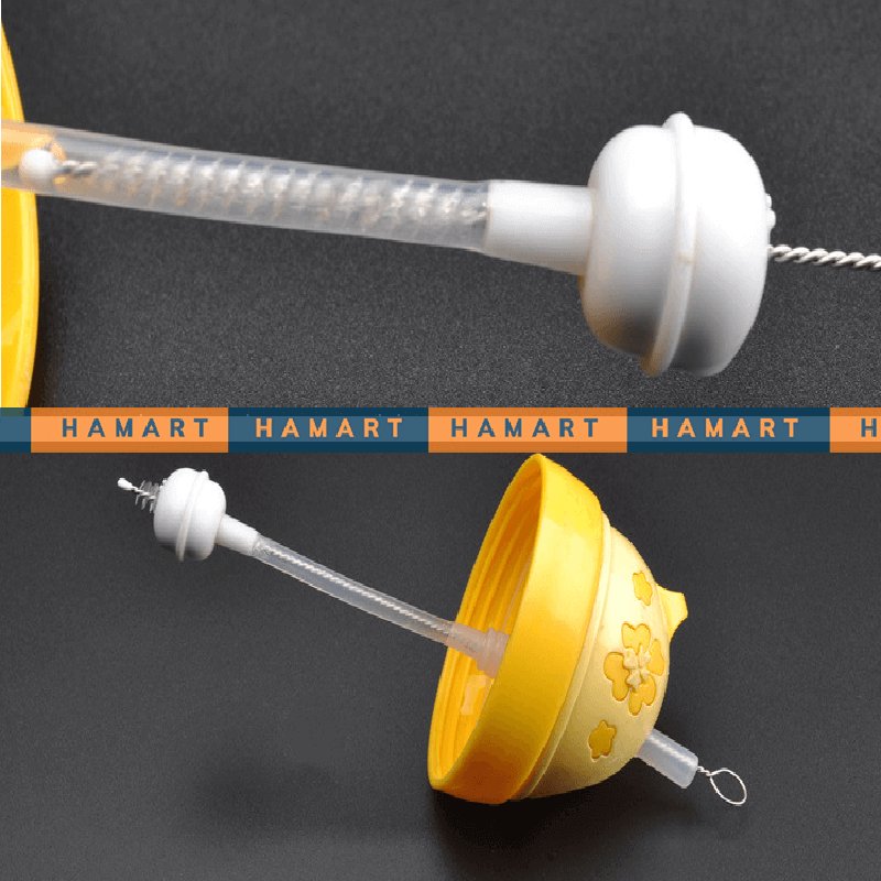 Que Cọ Ống Hút Vòi Bình Sữa Cho Bé INOX Cọ Rửa Vệ Sinh Ấm Trà Núm Ti Trẻ Em Tiện Lợi