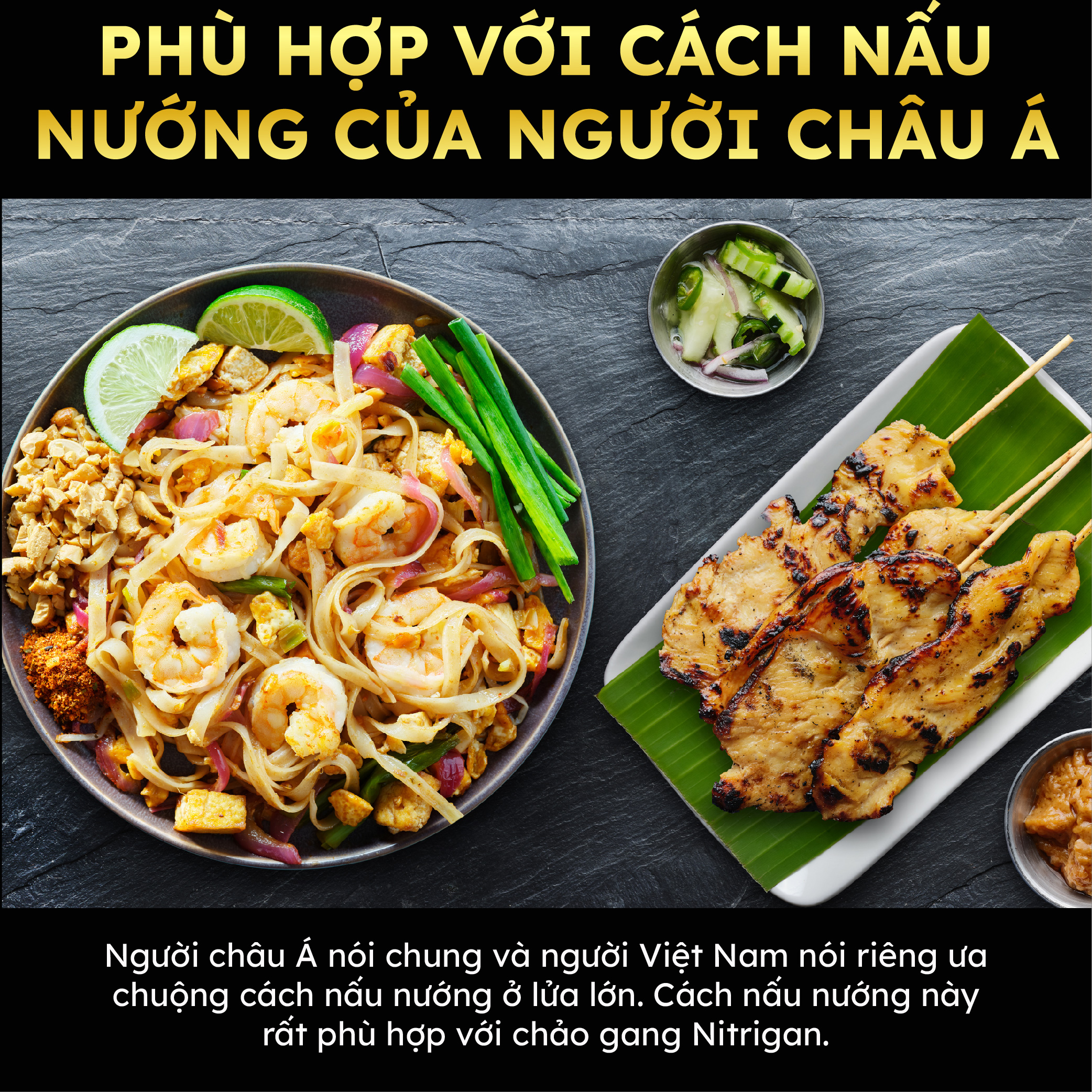 Chảo gang đúc công nghệ mới La gourmet Nitrigan™ 28cm lòng sâu 4L - 347701 (tốt cho sức khỏe, siêu bền)