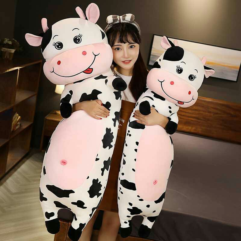 Gấu Bông Bò Sữa Size Bự Nhồi Bông Êm Mịn Dễ Thương