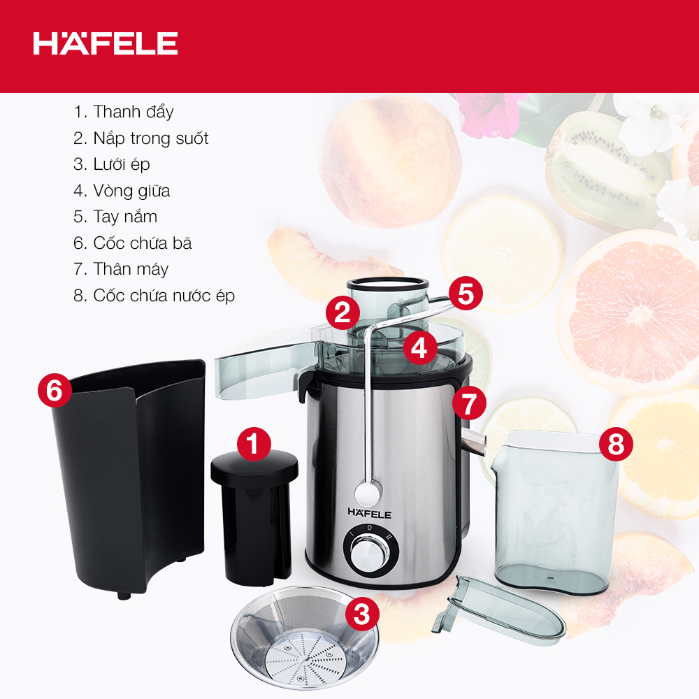 Máy Ép Trái Cây Hafele GS-353 - Hàng Chính Hãng
