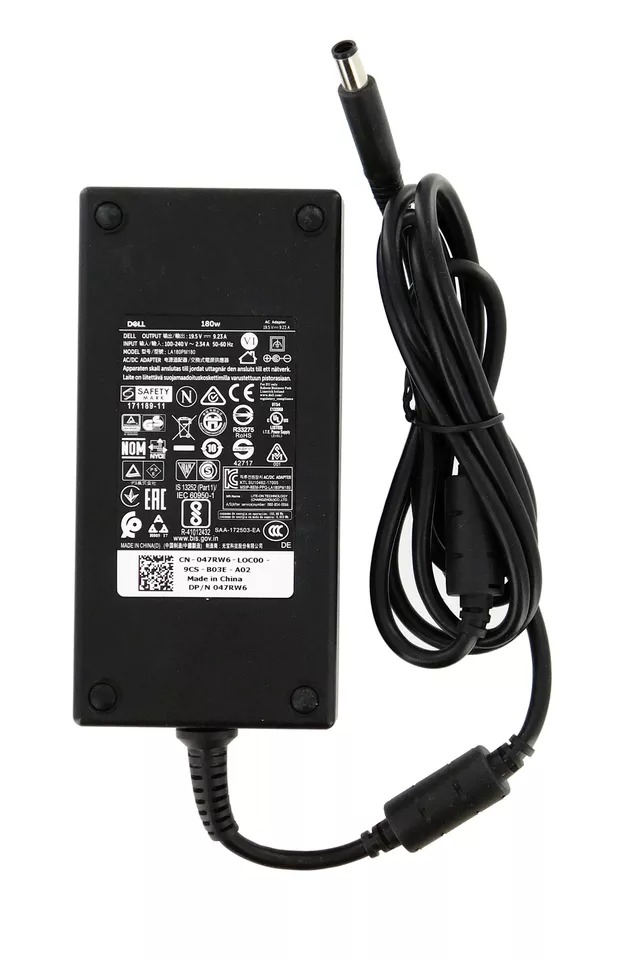 Sạc dành cho Laptop Dell (Các loại) 19.5V 9.23A 180W - Chân kim to 7.4 mm x 5.0 mm hàng nhập khẩu.