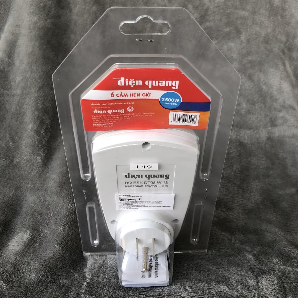 Ổ cắm hẹn giờ Điện Quang ĐQ ESK DT08 W 13