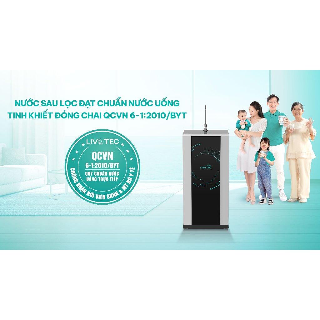 [TẶNG BỘ LÕI] Máy lọc nước 10 lõi lọc KAROFI Livotec 512, Màng RO Hàn 100GDP, Lõi Nano Silver ngăn tái nhiễm khuẩn - Hàng Chính Hãng