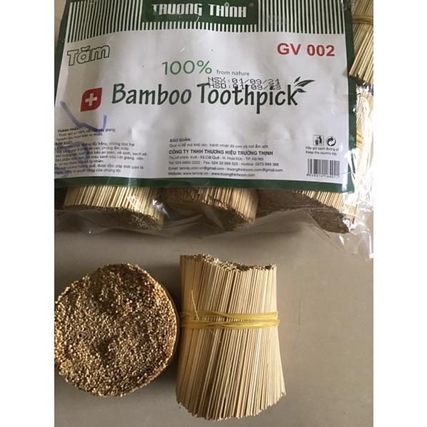 1 Bó tăm xỉa răng bằng cật cây giang 80g an toàn tiện lợi