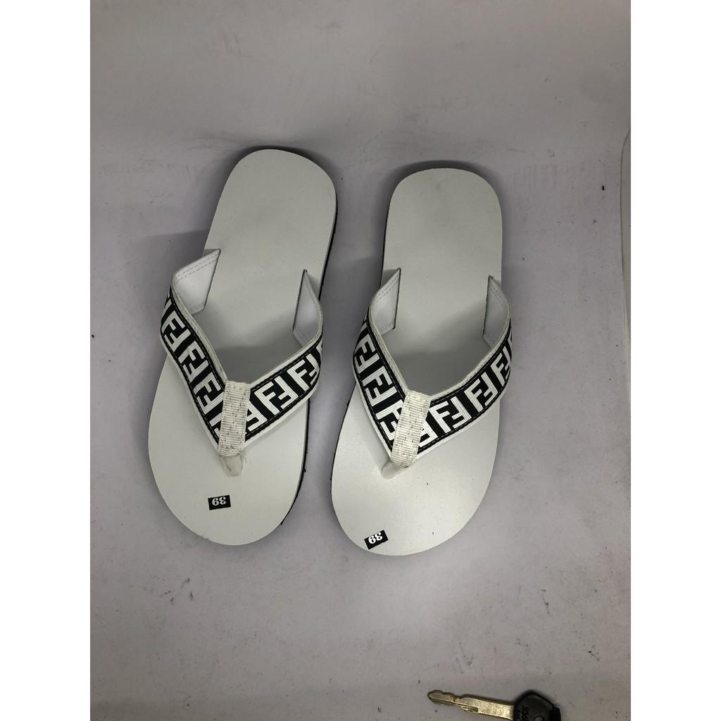 dép kẹp nam nữ sandal đồng nai ( đế trắng quai kẹp F trắng ) size từ 35 nữ đến 43 nam size khác nhắn tin để chọn thêm