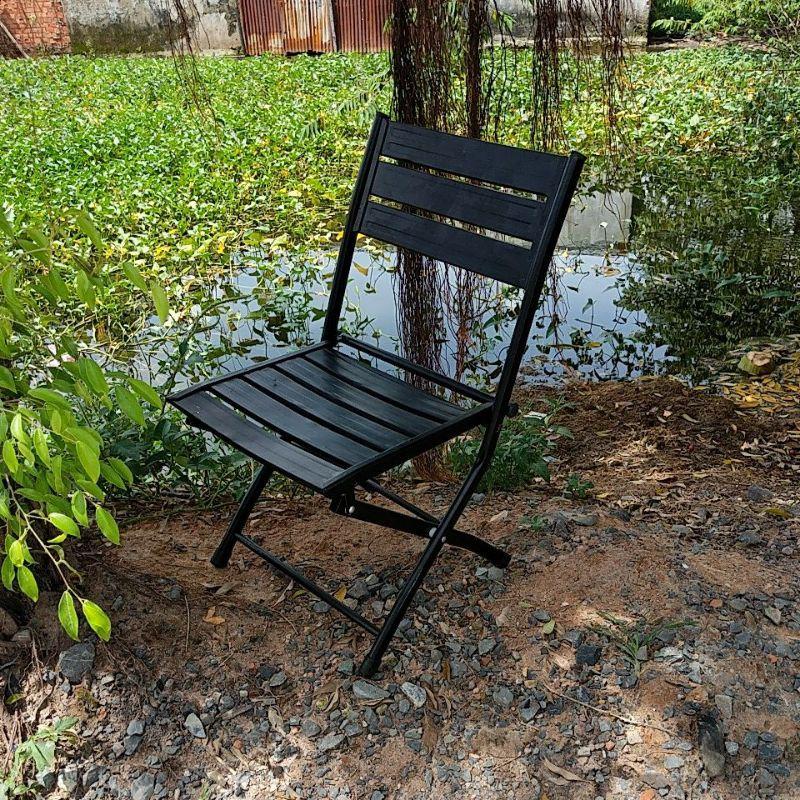 Ghế xếp tựa lưng ngồi cao 35cm