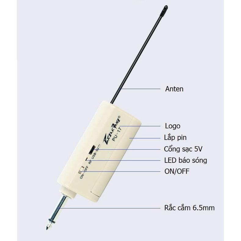 Micro trợ giảng không dây Break PU-17 UHF cao cấp